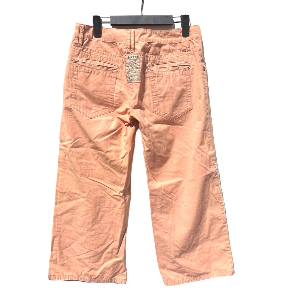 Danang da-nang peach embroidered y2k pants small s